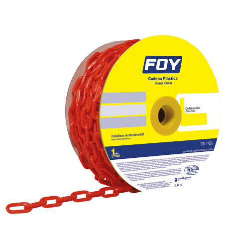 Cadena Plast.foy 1/4" X Mt Roja Cadena Plast.foy 1/4" X Mt Roja