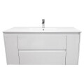 MUEBLE DE BAÑO SUSPENDIDO MODELO ALFA 120 CM BLANCO CON MESADA Mueble De Baño Suspendido Modelo Alfa 120 Cm Blanco Con Mesada