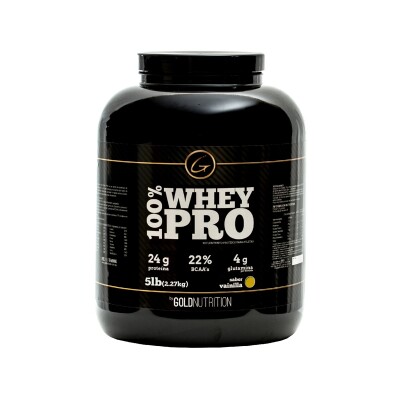 Proteína 100% Whey Pro 5 Gold Nutrition Chocolate 5 Lbs. Proteína 100% Whey Pro 5 Gold Nutrition Chocolate 5 Lbs.