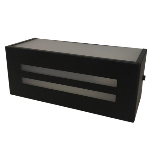 APLIQUE C/ ACRILICO SATINADO Y RANURA P/ 1 LUZ E27 NEGRO APLIQUE C/ ACRILICO SATINADO Y RANURA P/ 1 LUZ E27 NEGRO