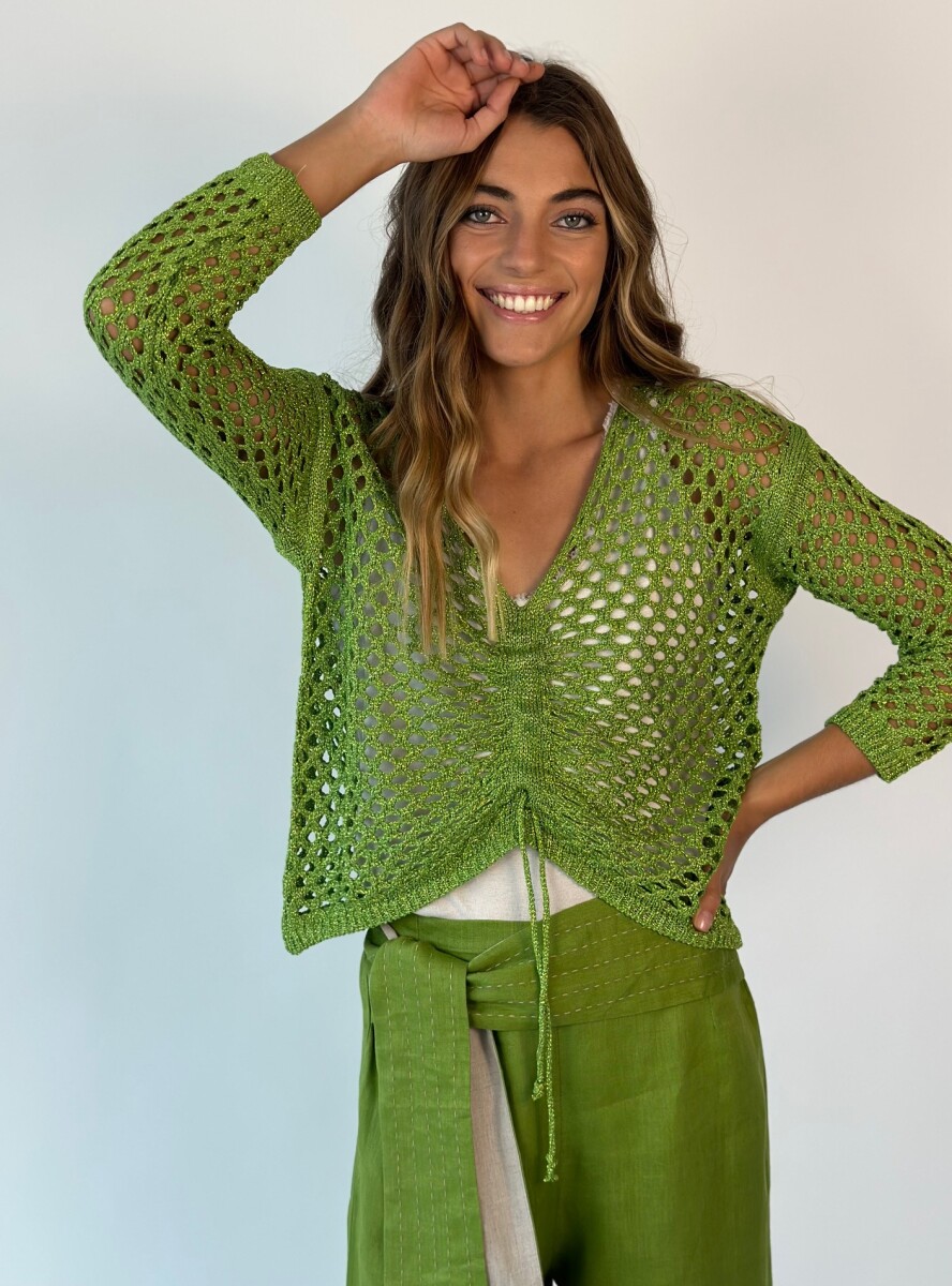 TOP TEJIDO YOKO - VERDE 