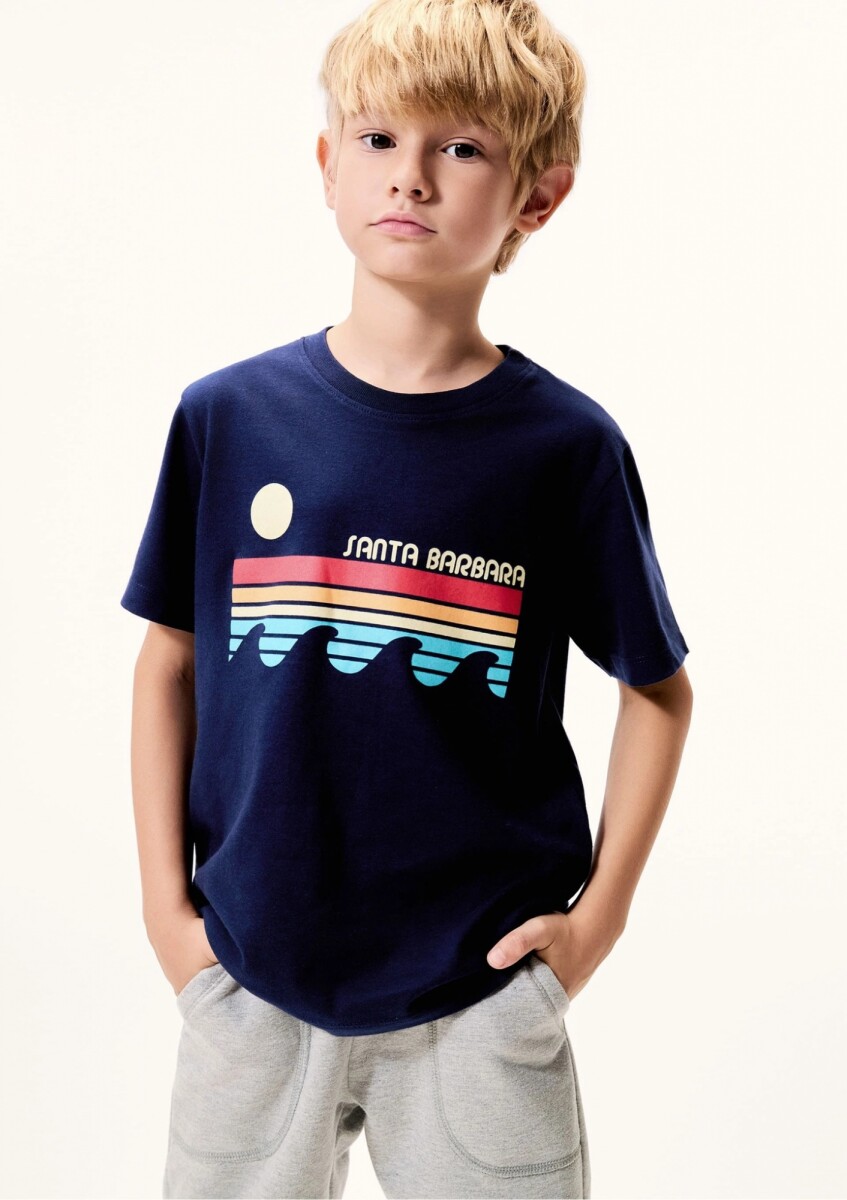 CAMISETA DE NIÑO MANGA CORTA ESTAMPADA - T-SHIRT MM MASC 