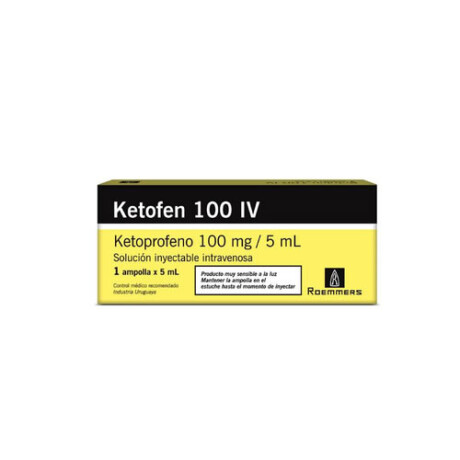 Ketofen IV 100 mg 1 Ampolla – Administración Intravenosa Ketofen IV 100 mg 1 Ampolla – Administración Intravenosa