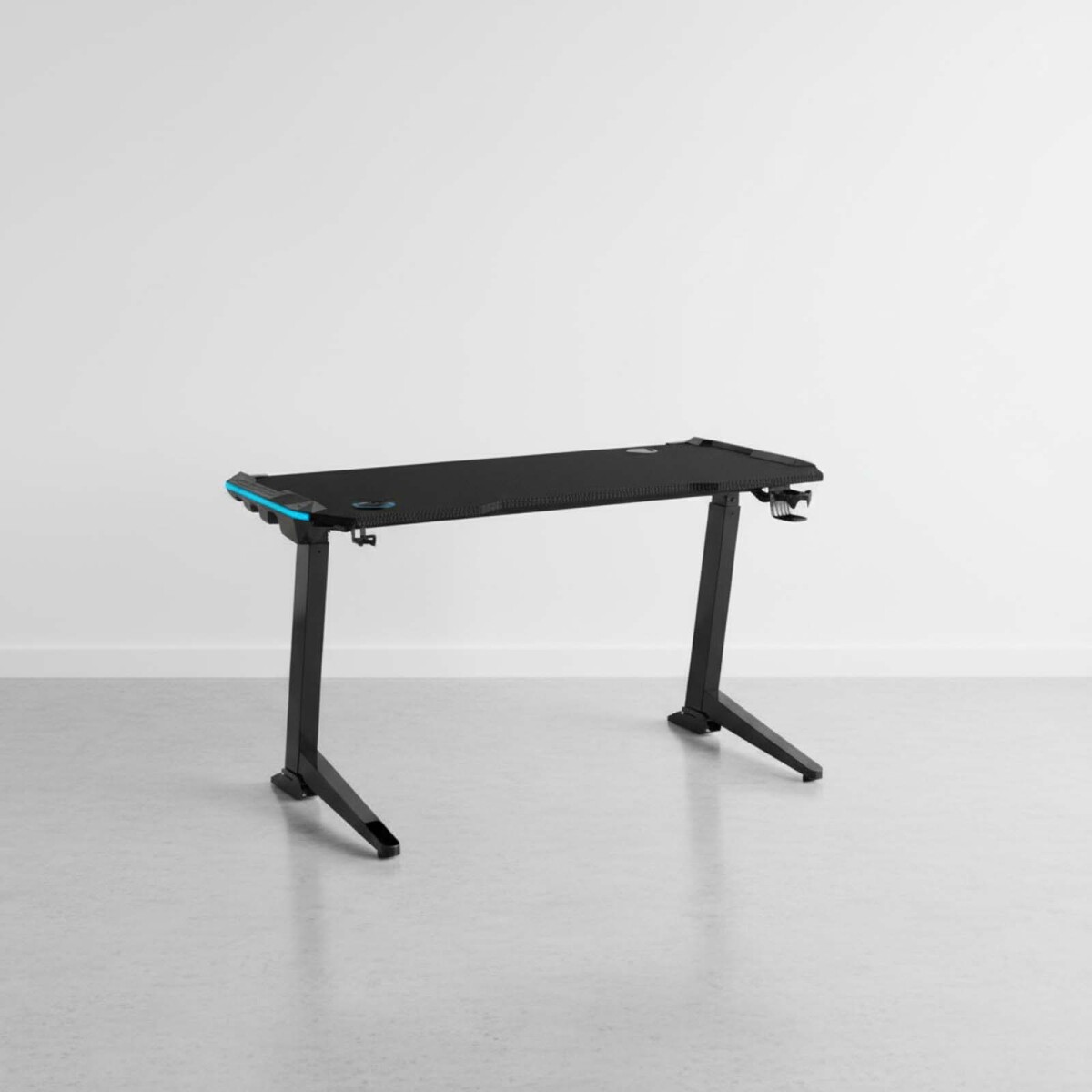 ESCRITORIO GAMER REGULABLE - METAL NEGRO GETX 