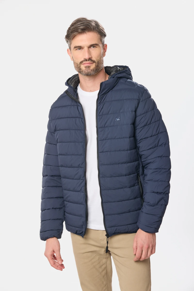 CAMPERA CAPUCHA DESMONTABLE - Azul 