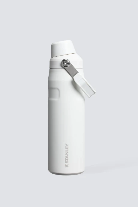Botella IceFlow Stanley con tapa de flujo rápido | 24 oz Blanco