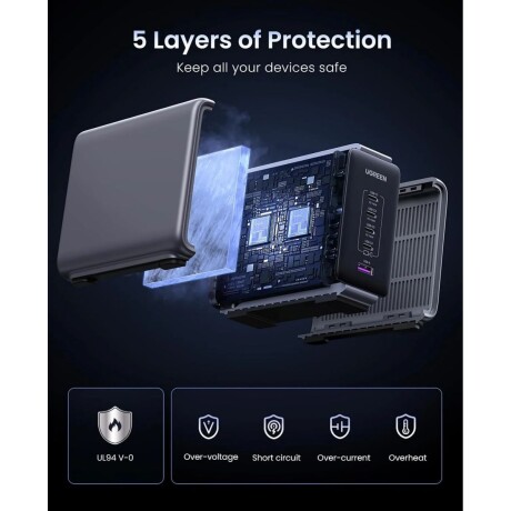 Ugreen Cargador de Escritorio USB / Usbc X4 300W 001
