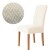 Funda Cubre Sillas Elastizado Lavable Tela Premium Textura ® Variante Color Blanco