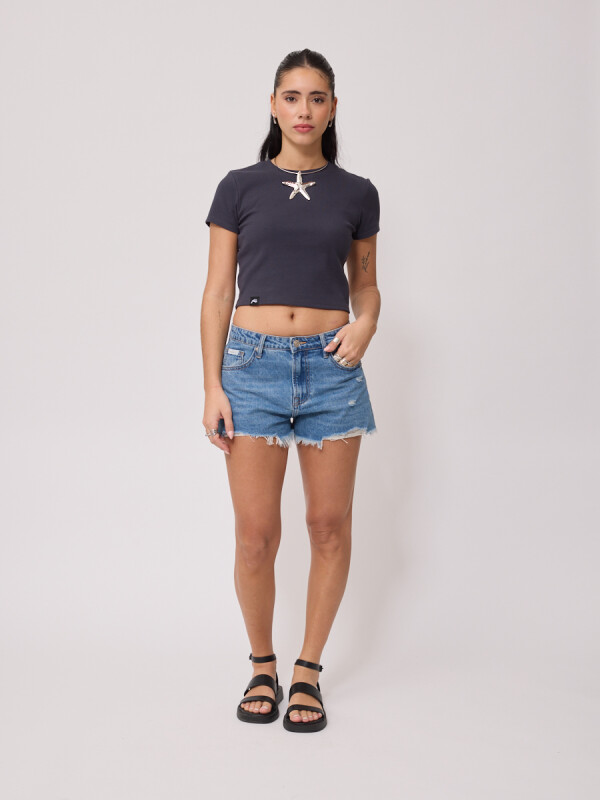 SHORT JEAN PLUMI RUSTY Azul Claro