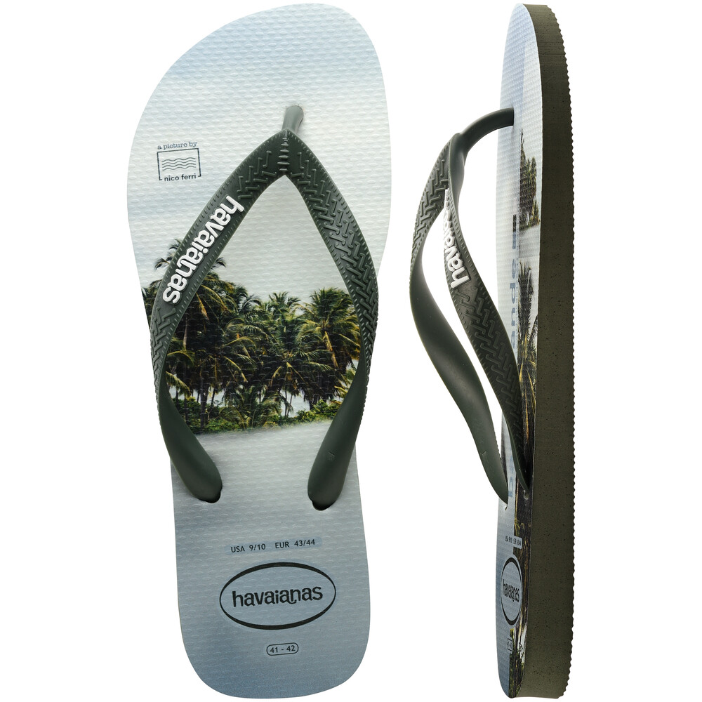 Sandalias Havaianas Top Surfer I FC Hombre Verde Oliva