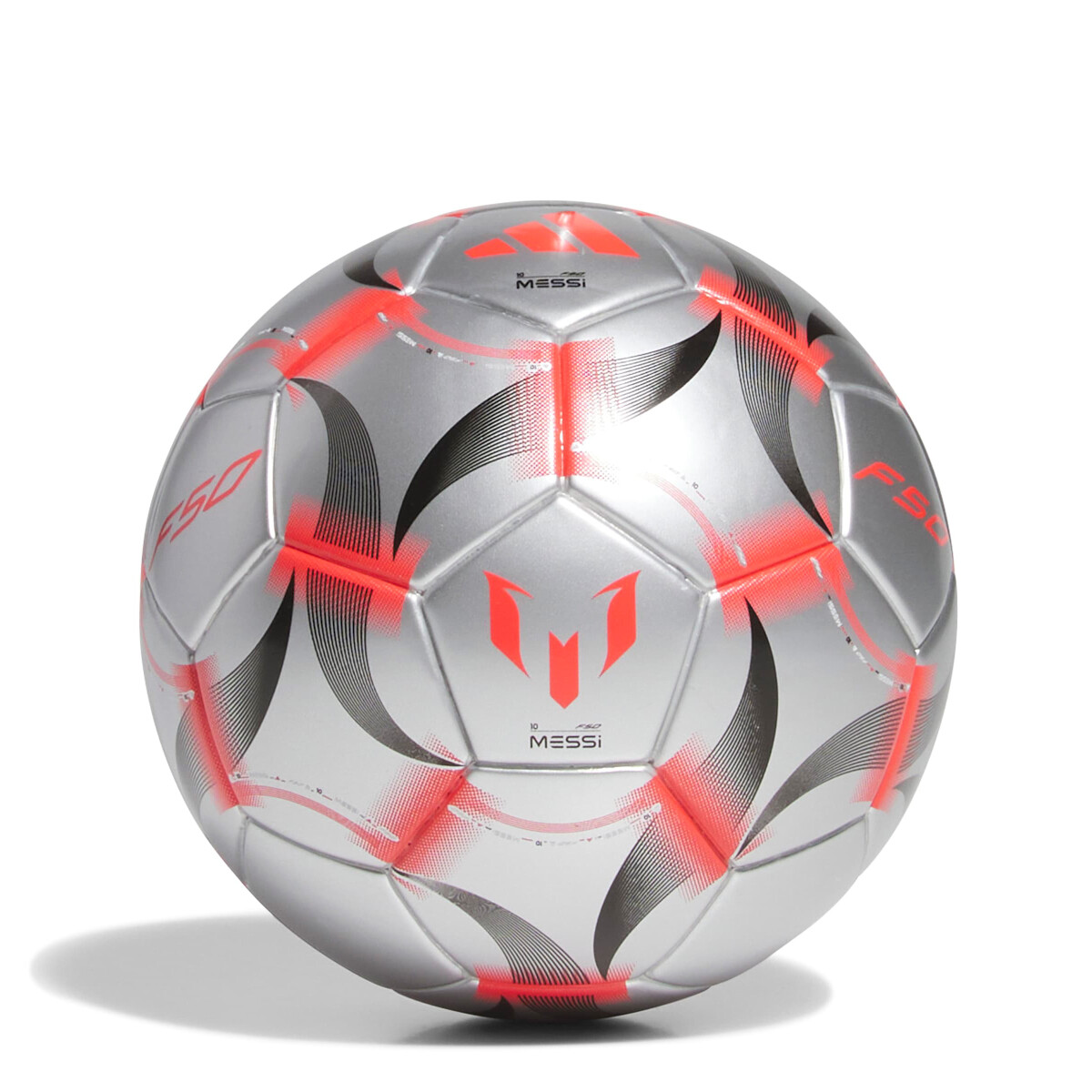 Pelota Adidas Messi Mini - Gris - Rojo 