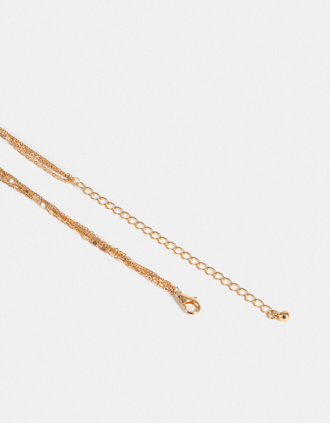 Collares Cortos Capsula Especial Collar Con Dije Del Eclipe Lunar "trust Your Star" - Dorado