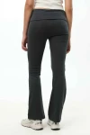 Calza Wide Leg Gris Melange