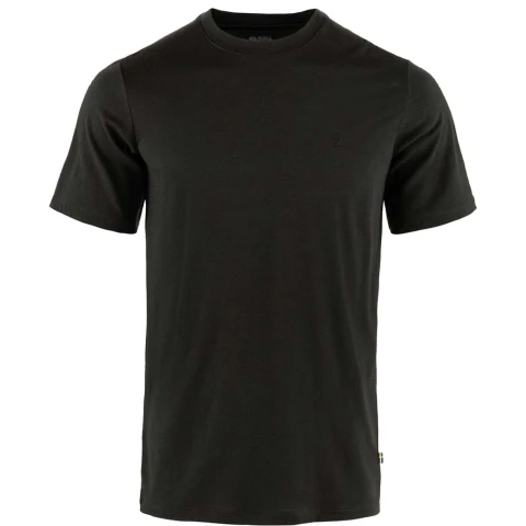 Polo Fjallraven Abisko Wool Hombre Black