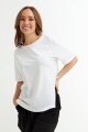 Remera con tajo BLANCO