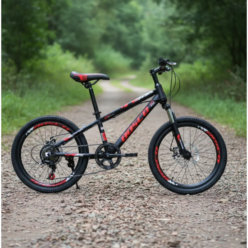 Bicicleta Montaña Rodado 20 Con 7 De Velocidad Aro 20 Rojo