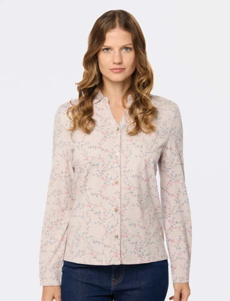 CAMISA ESTAMPADA EN JERSEY Rosado