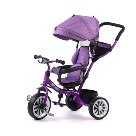 Triciclo Giratorio 360 Bebesit 3 en 1 Color Violeta LILA