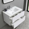 Mueble de baño 2 cajones Blanco Ripado 60cm Mueble De Baño 2 Cajones Blanco Ripado 60cm