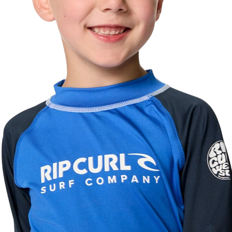 Lycra Rip Curl Shock Upf Niño - Azul Lycra Rip Curl Shock Upf Niño - Azul