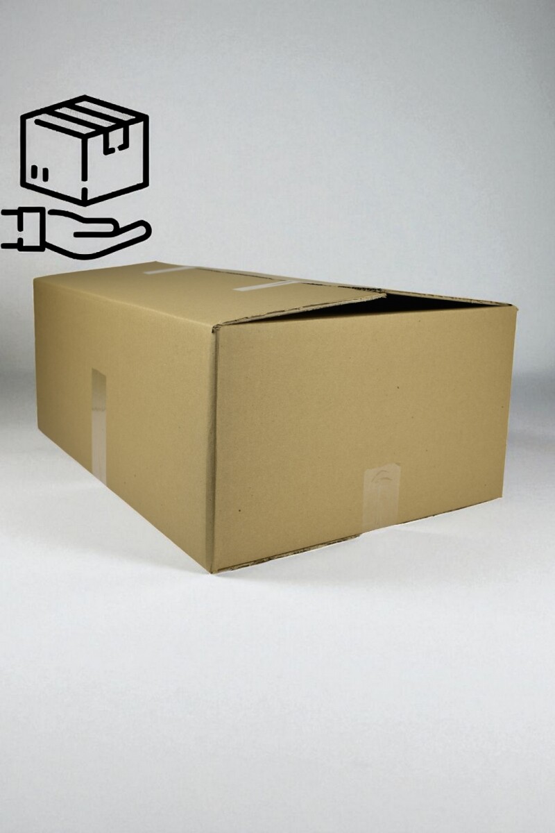 Caja aleta simple 54x38x22 cm. - MADERA 
