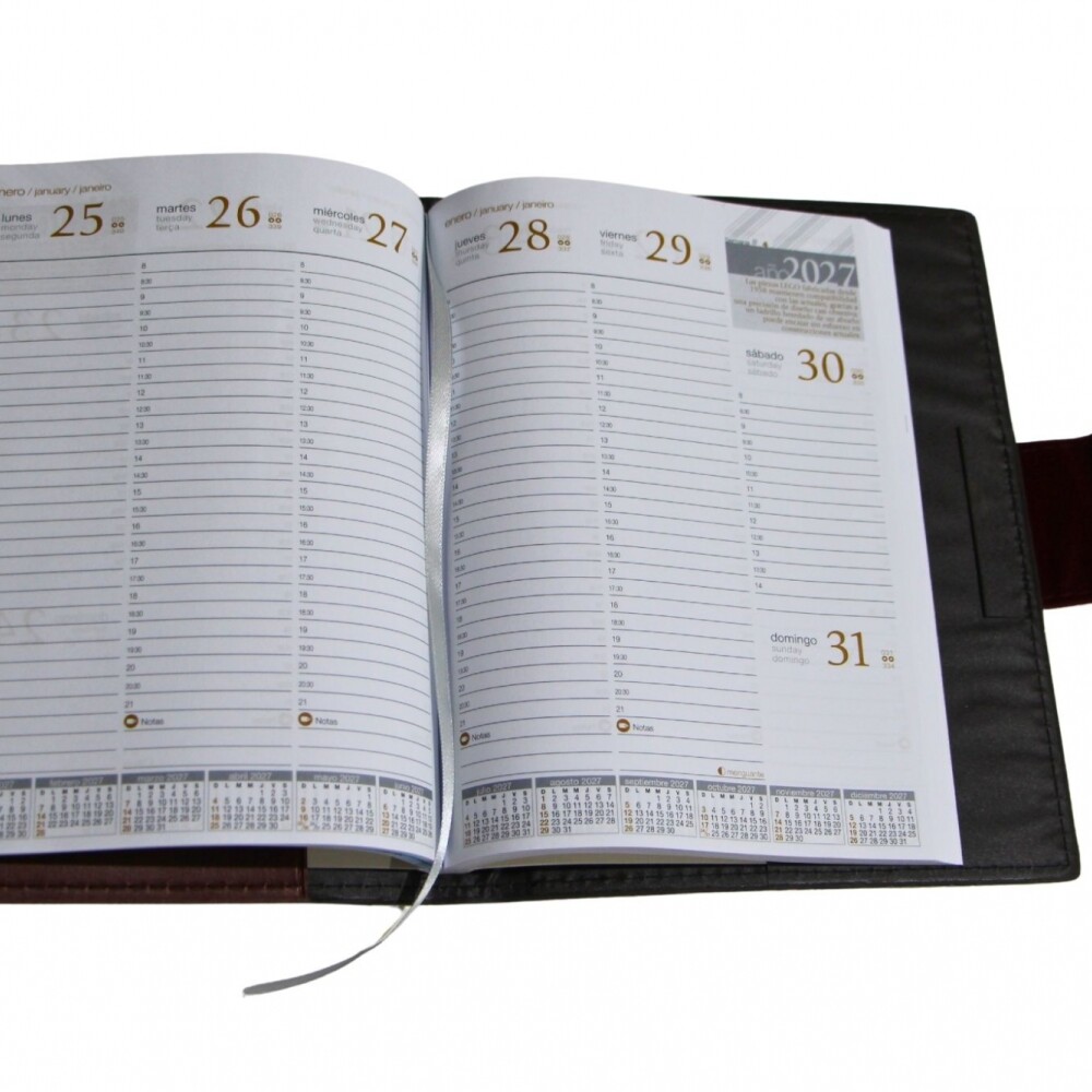 AGENDA REMEMBER SENIOR PROFESSIONAL BETA 1416 SEMANA A LA VISTA TAPA MARRON
