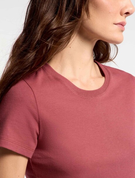 CAMISETA BÁSICA SLIM WORLD ROSADO