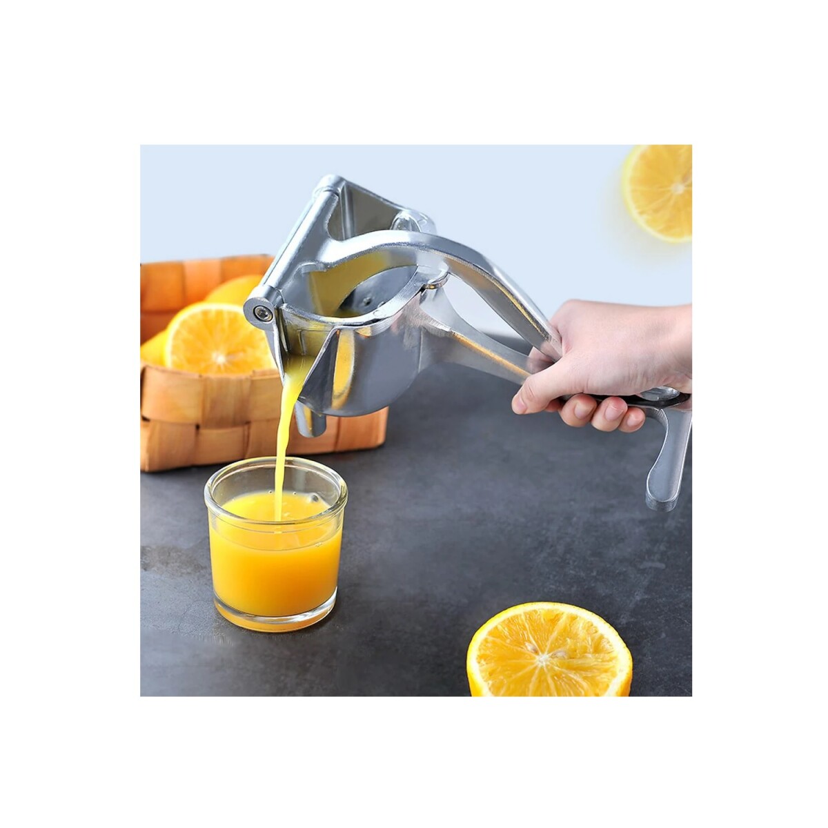 EXPRIMIDOR FRUIT PRESS 23*14.5*11CM - SILVER 