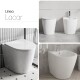 INODORO CORTO CON TAPA JUEGOS DE LOZA LACAR BLANCO BIDET BLANCO