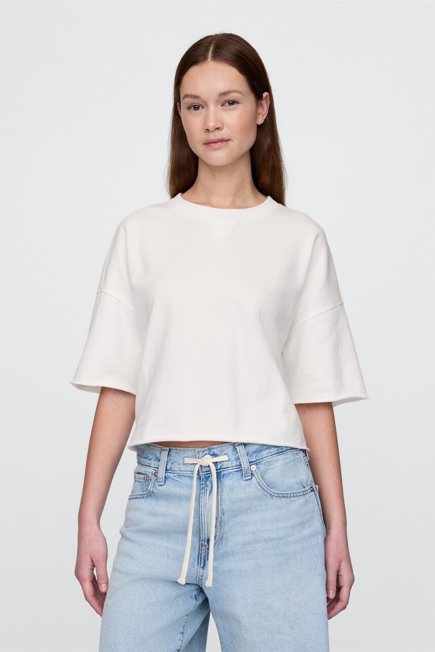 Buzo Deportivo Sin Felpa Mujer New Off White