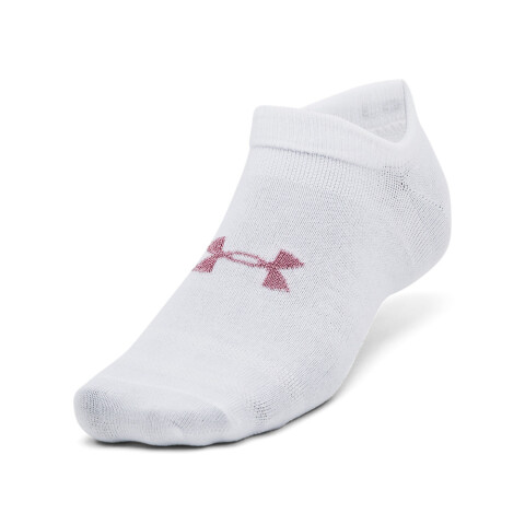 UA Essential No Show 3pk-WHT WHT-100