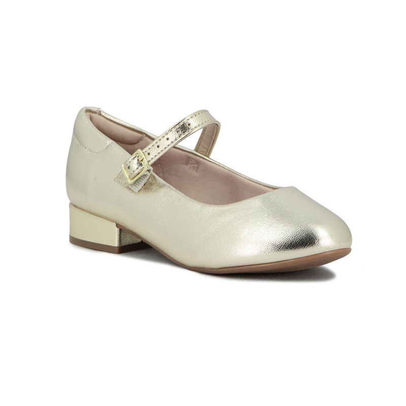 Molekinha Zapato Infantil Brilho Italia Dorado