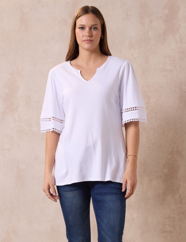 Remera Algodon BLANCO