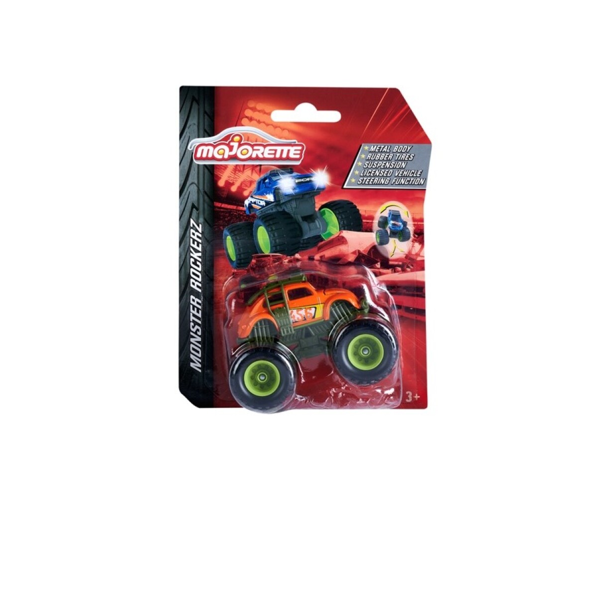 Vehículo Majorette Monster Rockerz 7.5 Cm 