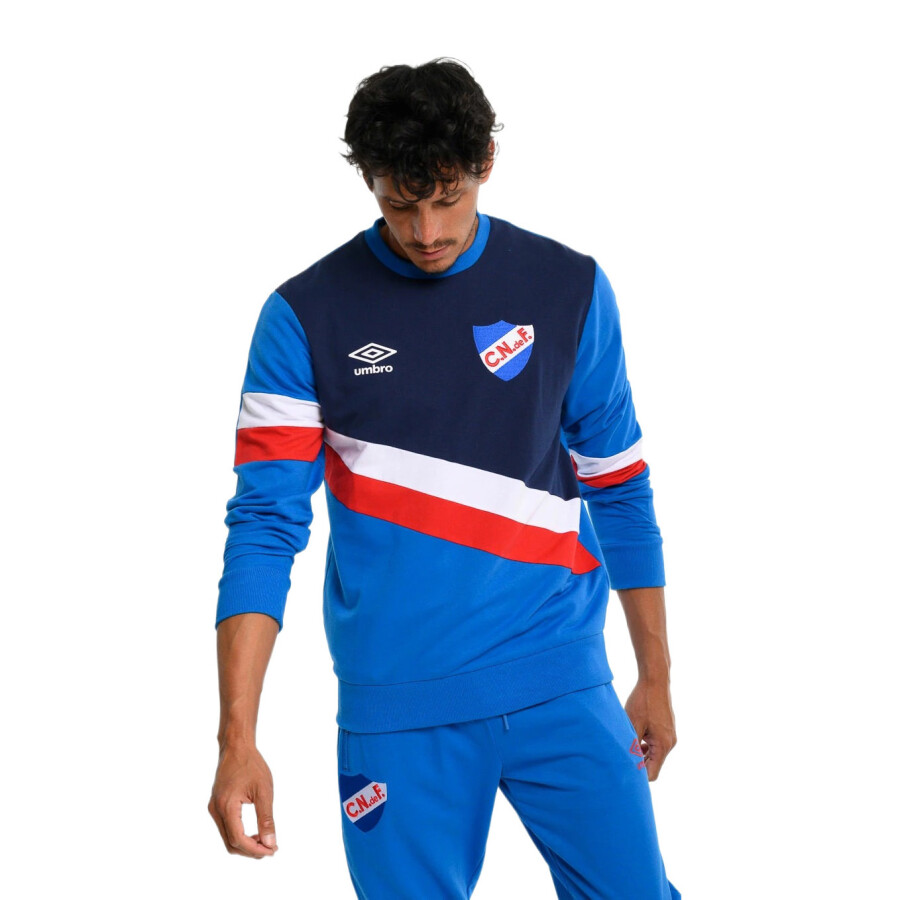 Buzo de Hombre Umbro Stripe Nacional Oficial Azul Real - Rojo - Blanco