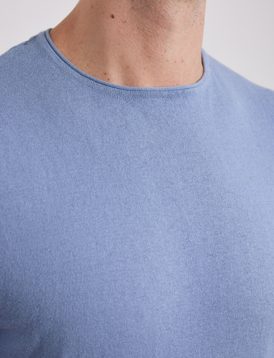 470654 SWEATER Celeste