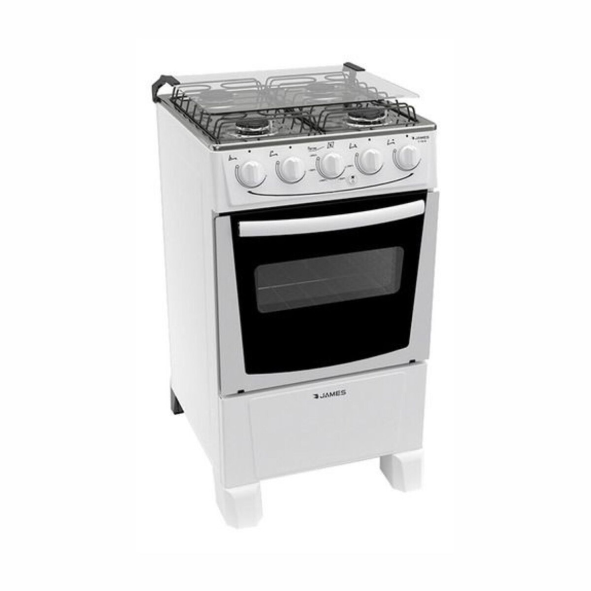 Cocina Gas James Horno Autolimpiante 4 Hornallas Termocupla - Blanco 
