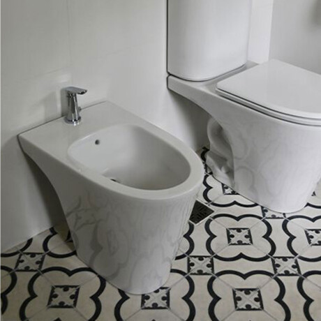 SANITARIO BIDET MARINA BLANCO LOZA PARA BAÑO UN AGUJERO 000