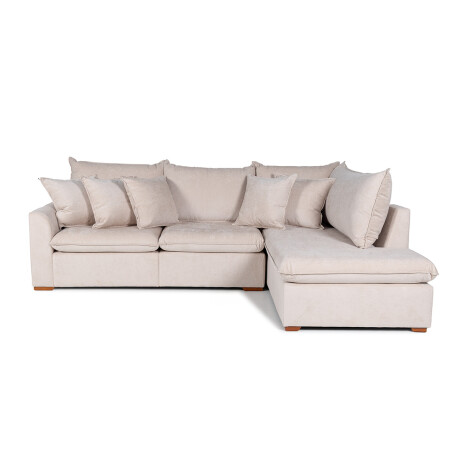 Rinconera Atualitta - Tela Microfibra - Chaise Derecho TC 1010 (Beige)