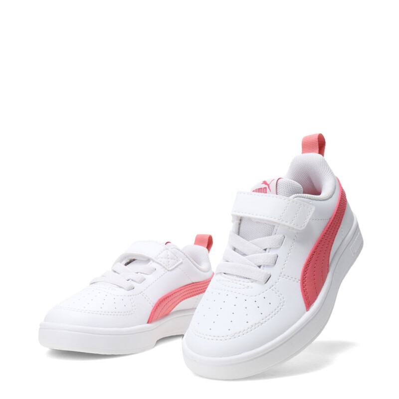 Championes de Niños Puma Rickie Ac Blanco - Salmón