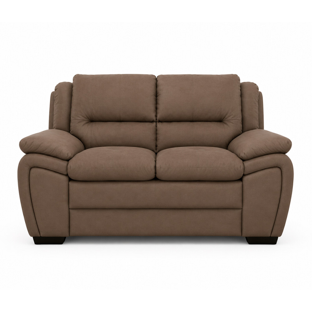 SOFÁ MODELO GEORGIA 2 LUGARES COLOR LISO MARRON REF.8290 Sofá Modelo Georgia 2 Lugares Color Liso Marron Ref.8290