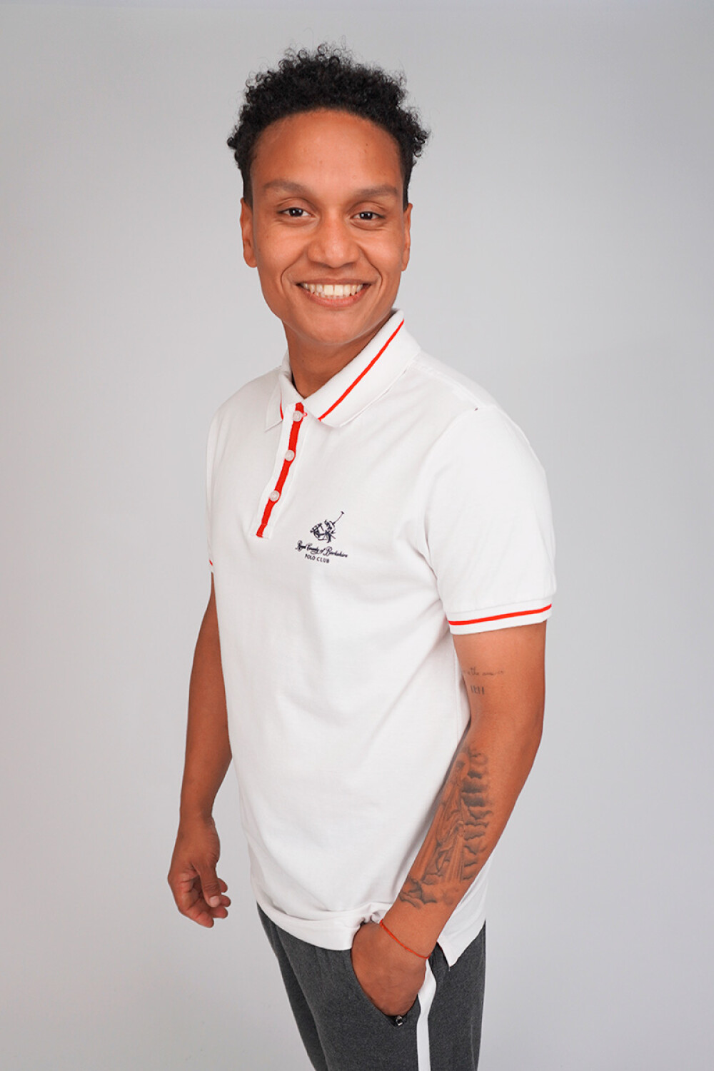 Polo cuello pique blanco hot sale