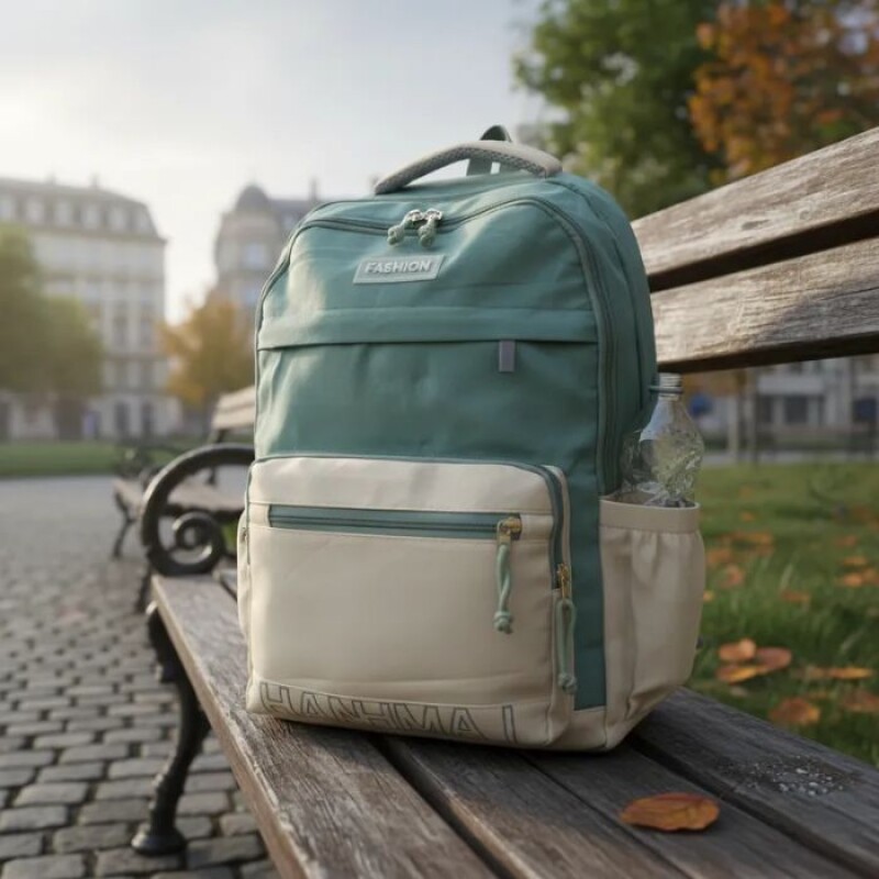 Mochila Urbana Reforzada 30 Litros – Resistente y Funcional para Uso Diario VERDE