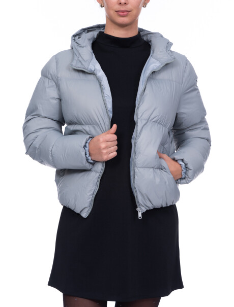 Campera inflada gris