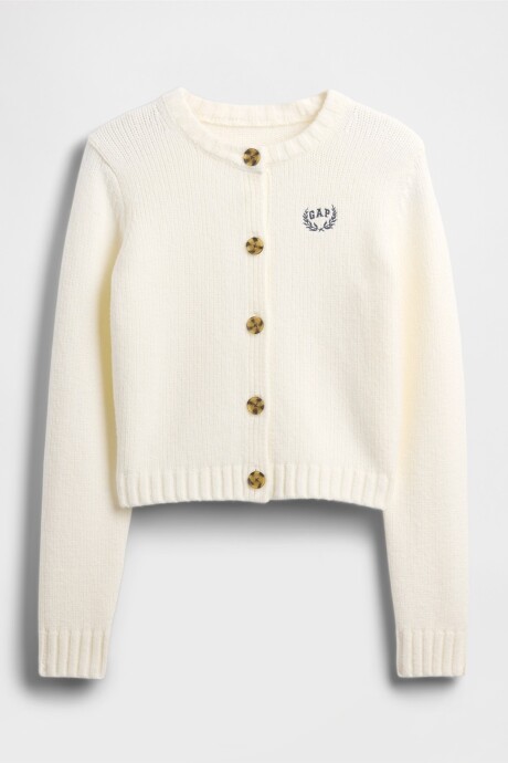 Saco Logo Gap Niña Ivory Frost