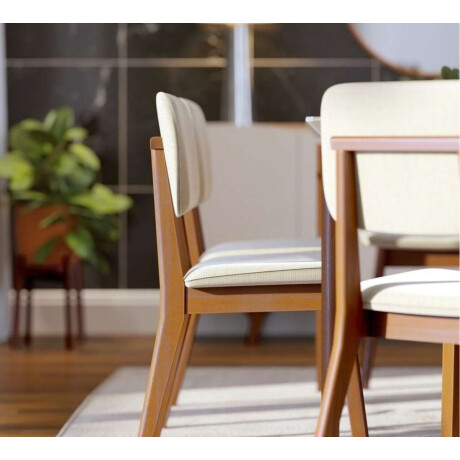 Silla de Comedor Classic Li­nea Manhattan Lino/Natural