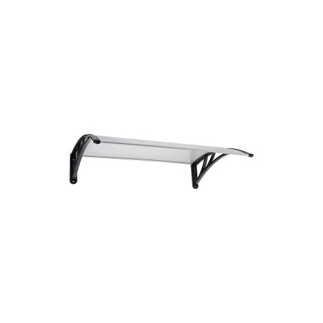 Alero Policarbonato Transparente Y Soporte Negro 1.0 X 1.5 M Alero Policarbonato Transparente Y Soporte Negro 1.0 X 1.5 M
