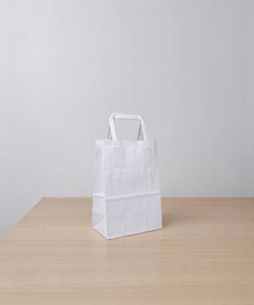 Bolsa lisa acuario 14x08x20 cm BLANCO