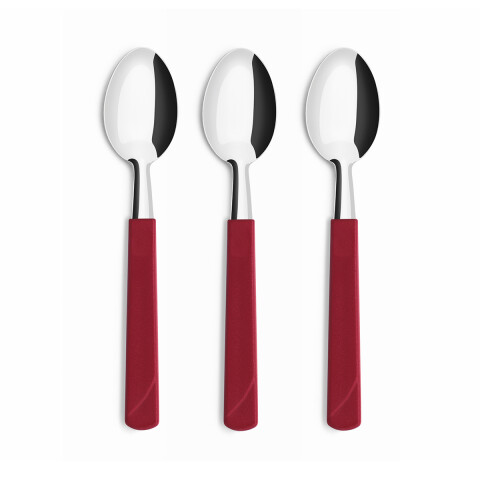 Set X3 Cucharas Treviso de Simonaggio ROJO