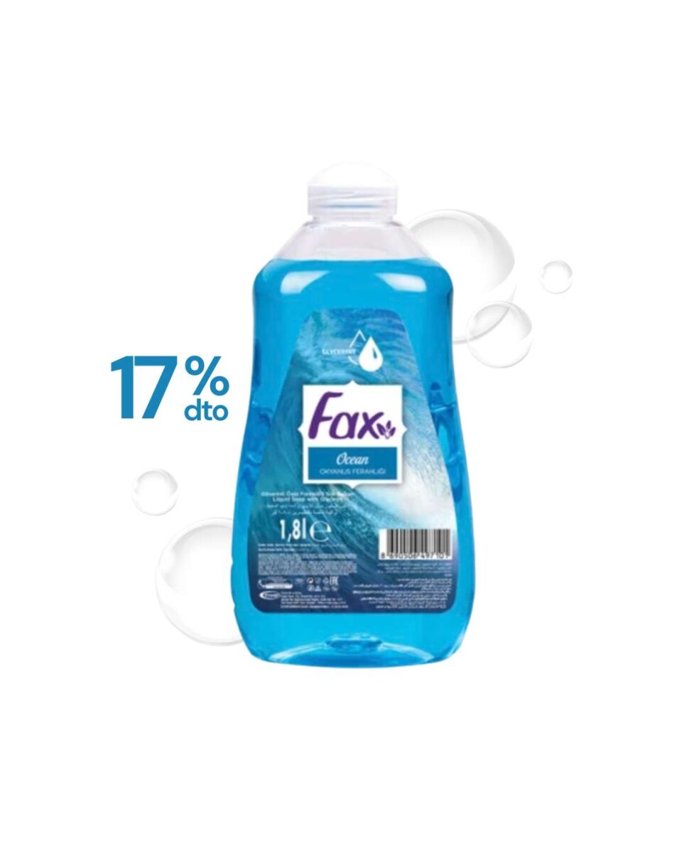 Jabón líquido para manos Fax x 1,8 litros - Ocean 